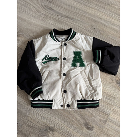 ZARA Kids Varsity Jacket Size 3 - Picture 3 of 4